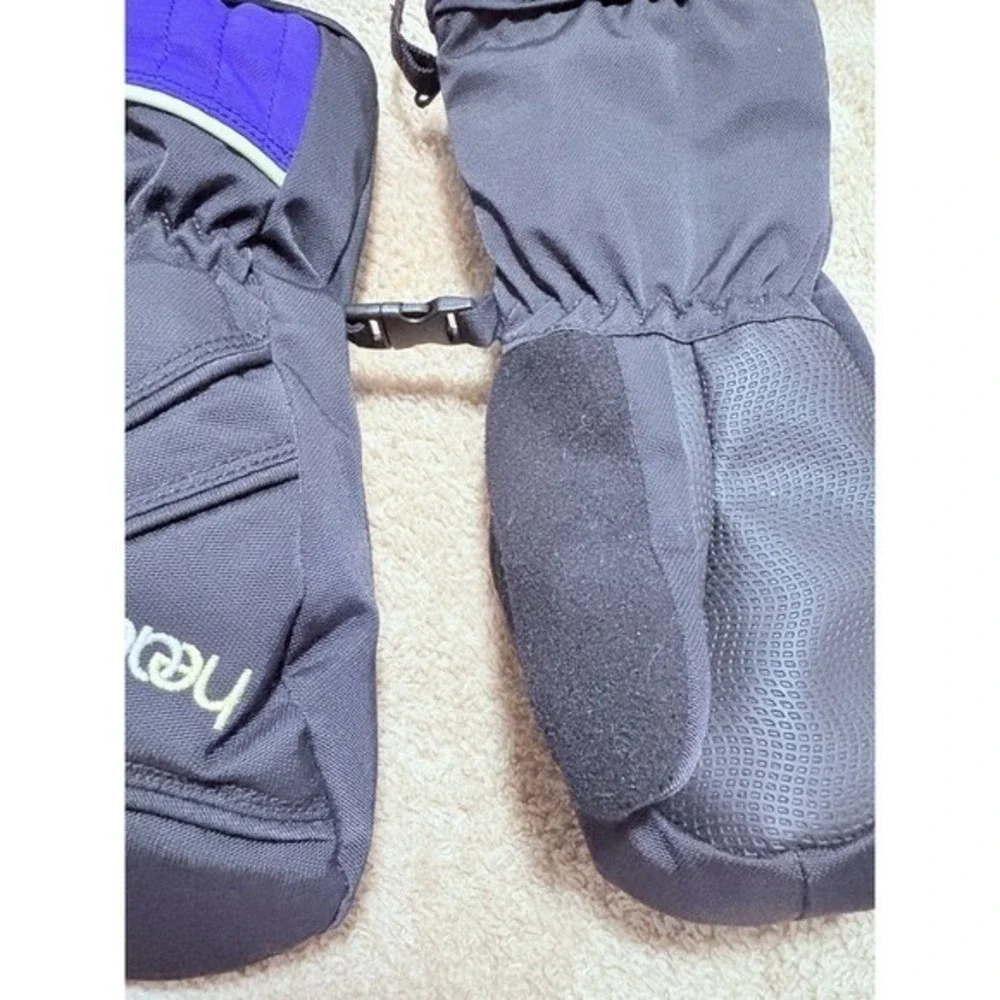 HEAD Winter Mittens Kids Small Side Zipper DuPont Sorona Insulated Snow Sled NEW